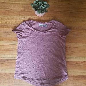 Rose Blush Relaxed Fit Antibes Blanc Tee